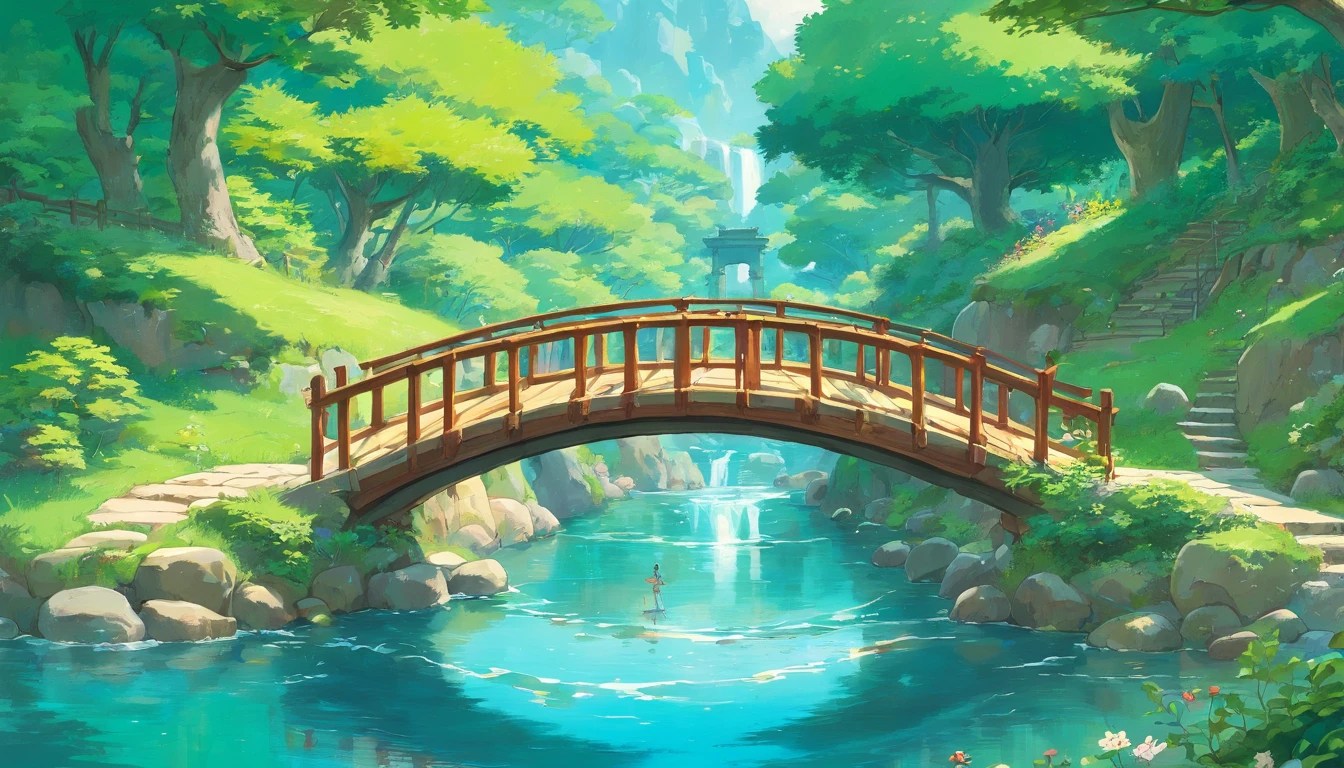 Small bridges and flowing water