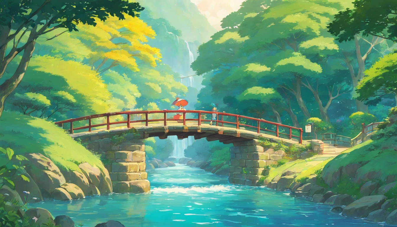 Small bridges and flowing water