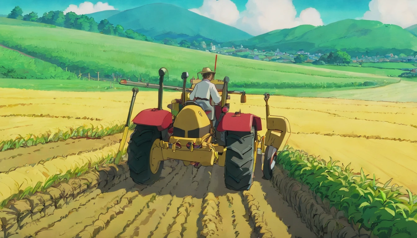Farmers plowing the land,Close-up,Only the face,to talk