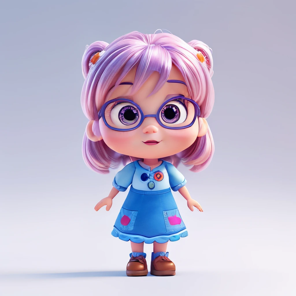 close up of doll, Cute Pixar Characters, 3D model of the mascot, Pixar cute character design, Portrayed as a Pixar character, As a Pixar character, Ideal Pixar Character, cute characters, Pixar Portrait 8K Photography, Pixar Characters, Pixar Renderman Rendering, cute 3d rendering, anime character, close up character, ((Simple background)), ((No background)), ((White background))
