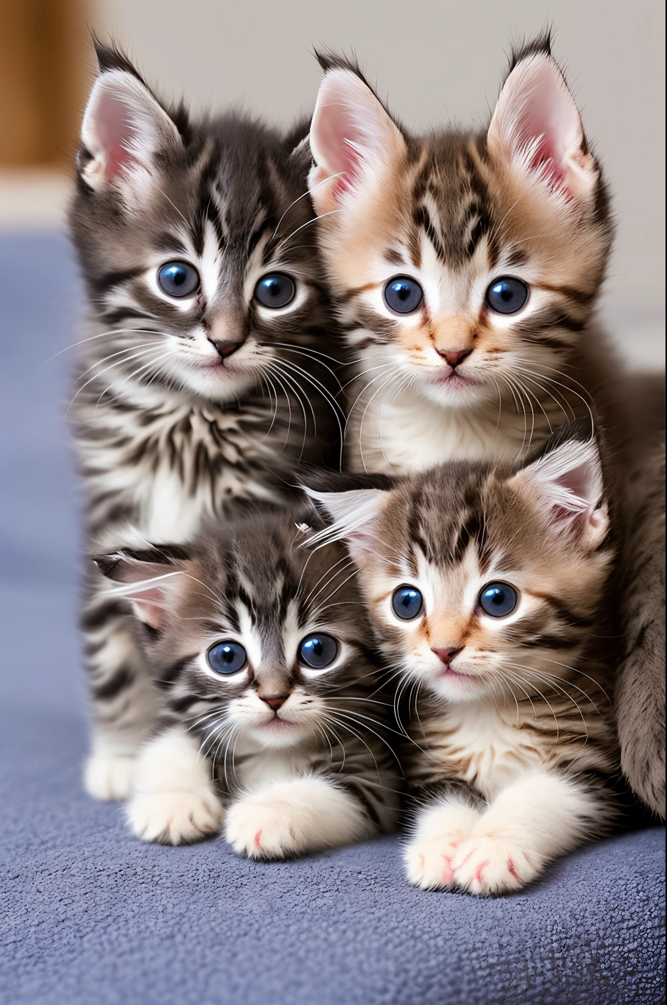 Pamper your life with cute little kittens in a simple style