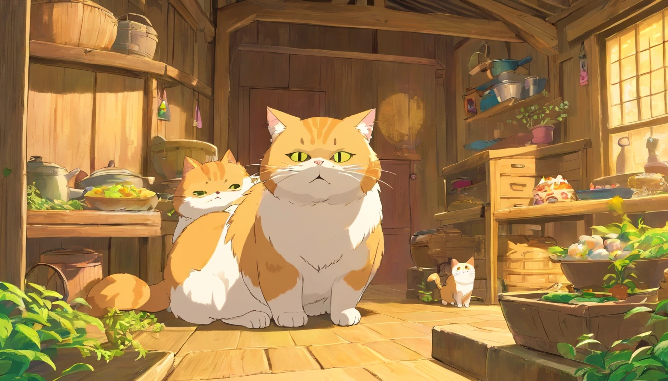 cat daddy,Big fat cat,Inside the farm