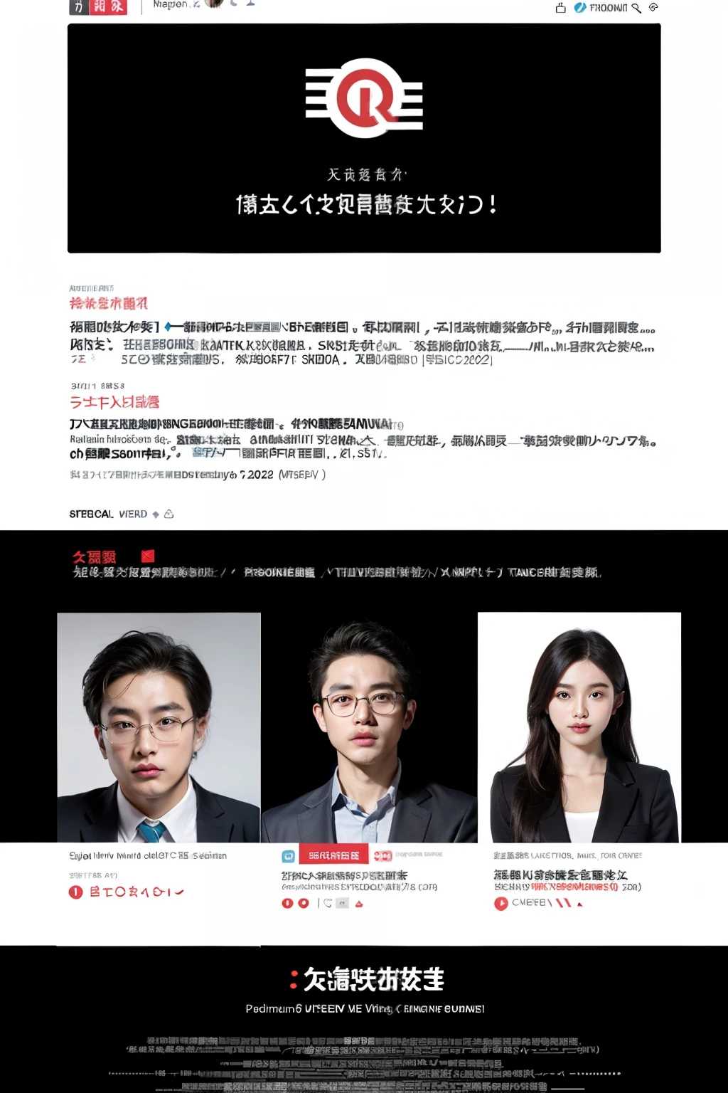 Design a poster for a hosting contest。There should be competition time on the poster,That is, the preliminary round is December 2, 2023,The rematch is December 5, 2023,The final is December 23, 2023。There should also be a location for the competition on the poster.,The preliminary competition venue is the non-professional group at West China Normal University,The professional groups are organized by each relevant institution.;The semi-finals and finals will be held at West China Normal University(Huafeng Campus)。The poster must have information about the organizer and organizer.,The organizer is the Sichuan Provincial Department of Education,The organizer is West China Normal University。The poster should also have information about the co-organizers.,That is, the Broadcasting and Hosting Professional Committee of the Sichuan Radio and Television Society。Ademais,The poster must have the LOGO of West China Normal University and some campus-related elements.,Such as hosting and competition related materials。Enfim,There will also be a QR code for the online live broadcast on the poster.,Convenient for viewers to watch online