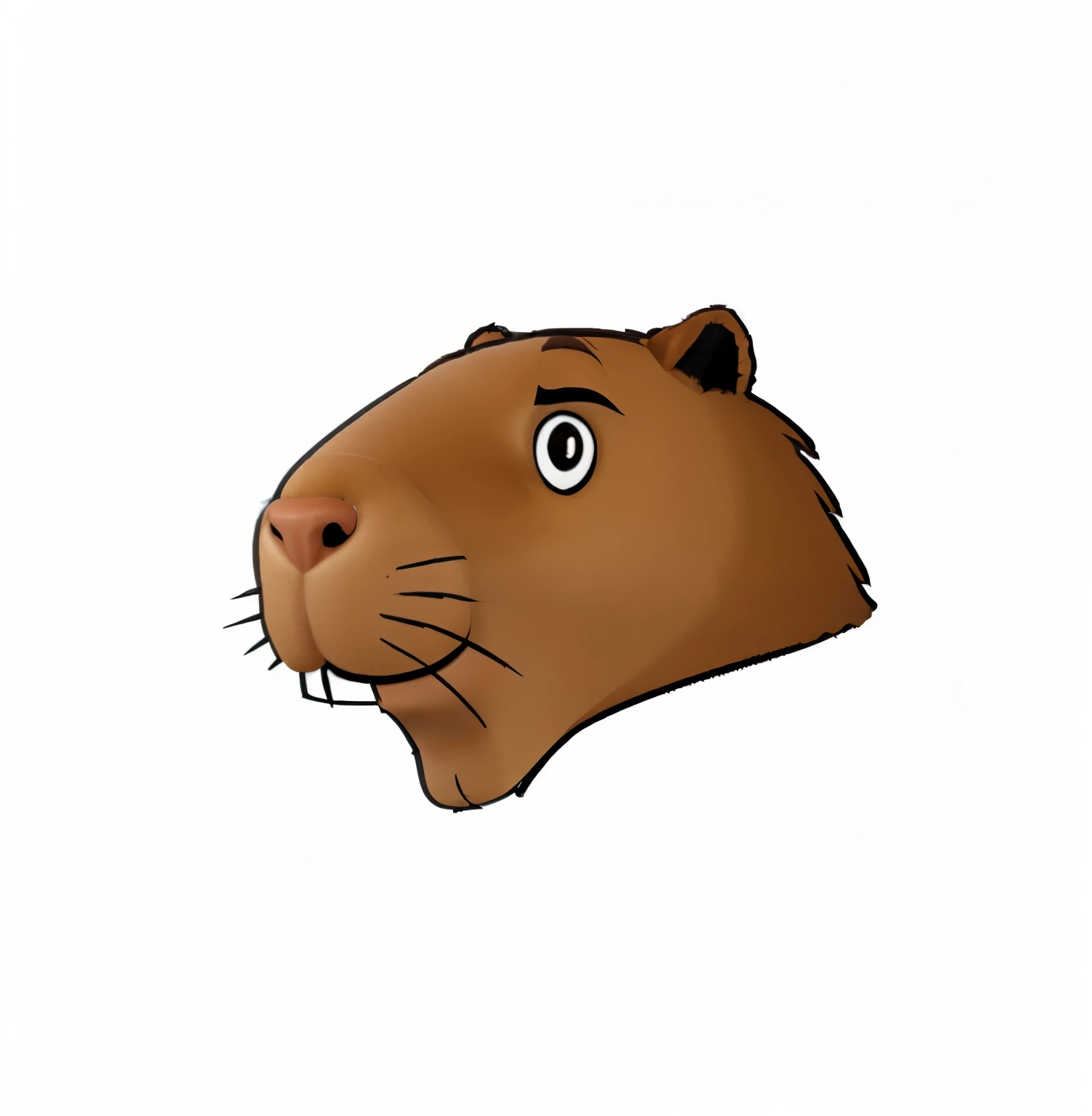 Pixar 3d disney style, high quality, brown fur, brown hair, very detail, Large file, cinematic, The photo is a close-up of the face.
