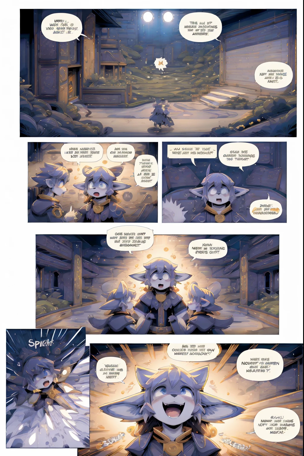 cover_page, highres, top quality, best quality, paid reward available, High-quality illustrations, unparalleled masterpiece, perfect artwork, absurdres, super high resolution, detailed background, elf punk, Beautiful World Heritage, 6+boys, 6+girls, Happy, joyful(Photo of family trip)(kemono, furry anthro)cinematic lighting, dynamic angle((emotions, manga to represent actions, sound effects))((((comic-like panel layouts, speech balloon, English text, Hand-drawn sound effects stickers used in comic)))),