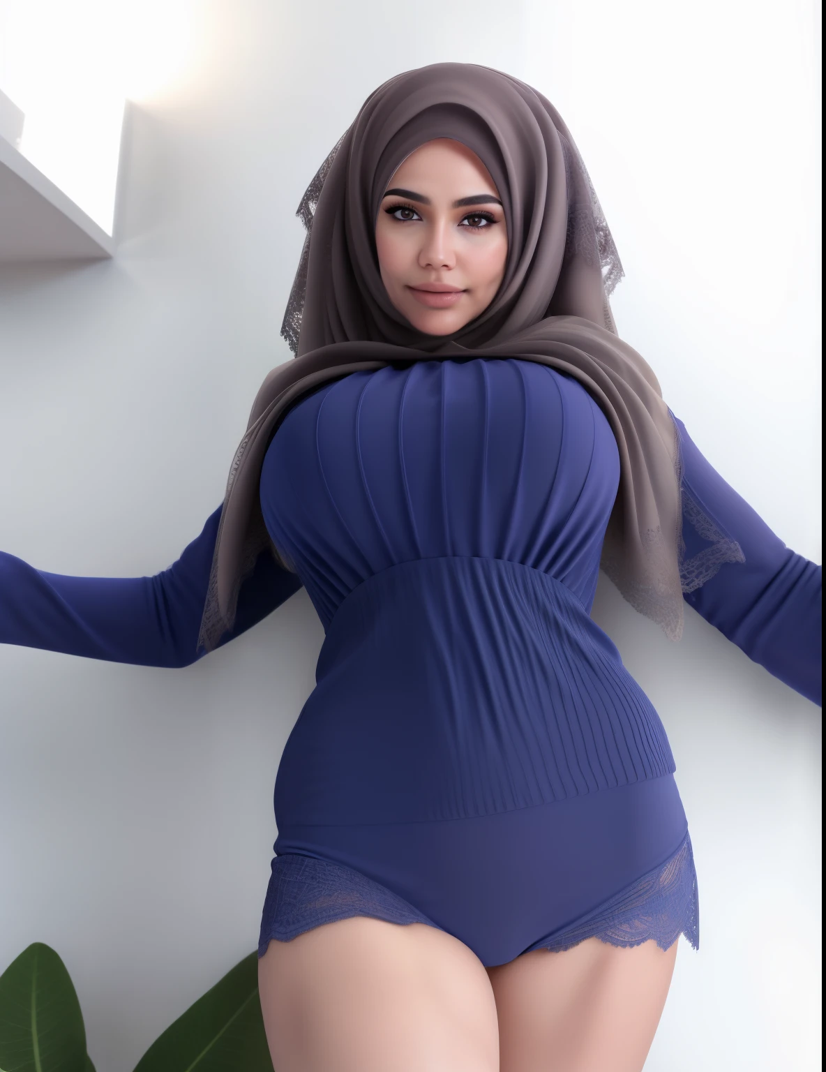 malay girl wearing hijab,, beautifull hand, perfect hand, realistic hand,, 48 Years Old beautiful woman. ((lace bra and panties)),(bigger boobs),((look front at the camera))., Emphasize ass, biggerchest, big Nipple, de pele branca, bigger breasts thin waist, mexico-style street, Hyper-Realism, Cinematic lighting, depth of fields, From below, vanishing point, F/2.8, Anatomically correct, Textured skin, Super Detail, awardwinning, Best Quality, hight resolution, wearing pastel blue underwear, bra and panties only, hospital ward background, spread leg open, RAW photo, best quality, masterpiece, high detail RAW color photo, malay girl, professional photograph, (realistic, photorealistic:1.37), (high detailed skin:1.2), high resolution, beautiful detailed eyes, dramatic lighting, cinematic lighting, back light, professional lighting, detailed skin texture, insane details, intricate details, accent lighting, soft volumetric light, bokeh, (dramatic light:1.2), (neutral colors:1.3), cross process,