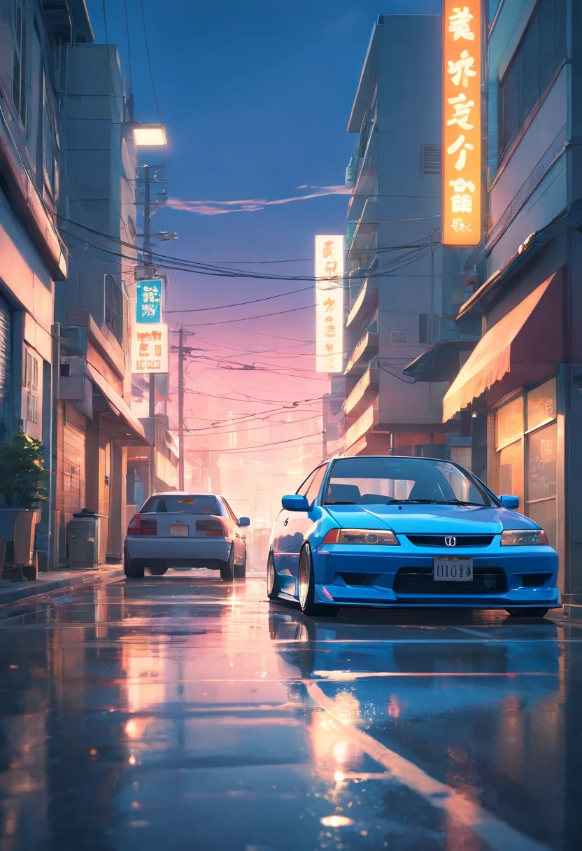 JDM slammed honda civic coupe at a car meet, grey mist, middle of a city street, neon lightning, Ultra - Wide Angle, Unreal Engine 5, Color Grading, Editorial Photography, Photoshoot, Shot on 70mm lense, Depth of Field, Shutter Speed 1/ 1000, F/ 22, White Balanced, Megapixel, Cinematic Lighting, Accent Lighting, Glowing, Shimmering, Ray Tracing, Tone Mapping, CGI, elegant, hyper realistic, dynamic pose, photography. --ar 4:2 --v 5 - Upscaled (4x)