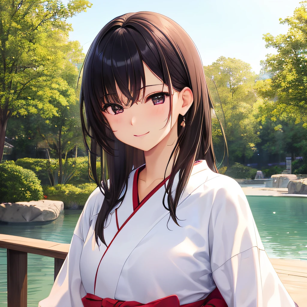 photographrealistic, (masutepiece,Best Quality:1.4),(8K,Raw photo,photographrealistic:1.2), Detailed skin,Detailed face,1girl in,Japanese Idol,Cute face, Black hair,slender, shiny eyes, Smile, BREAK (Side view:0.6), Cute clothes