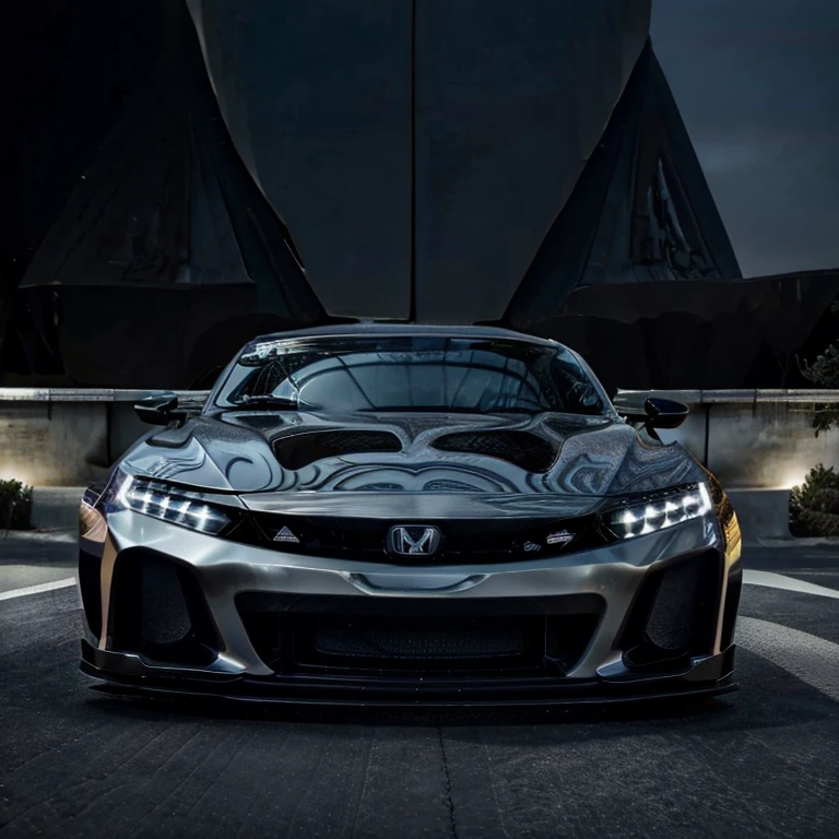 Honda, Prelude, type s, 2 door coupe, sleek long front end, Mugen, Illuminated headlights, aero kit, 2024 model, centered in frame, lowered