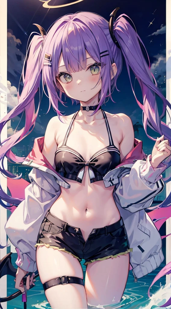 Tokoyami Towa Succubus tail Halo Swim suit