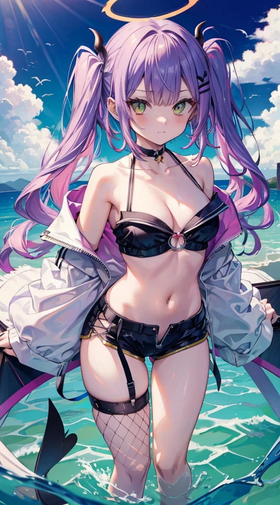 Tokoyami Towa Succubus tail Halo Swim suit