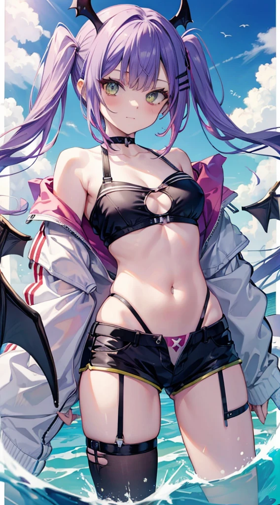 Tokoyami Towa Succubus tail Halo Swim suit