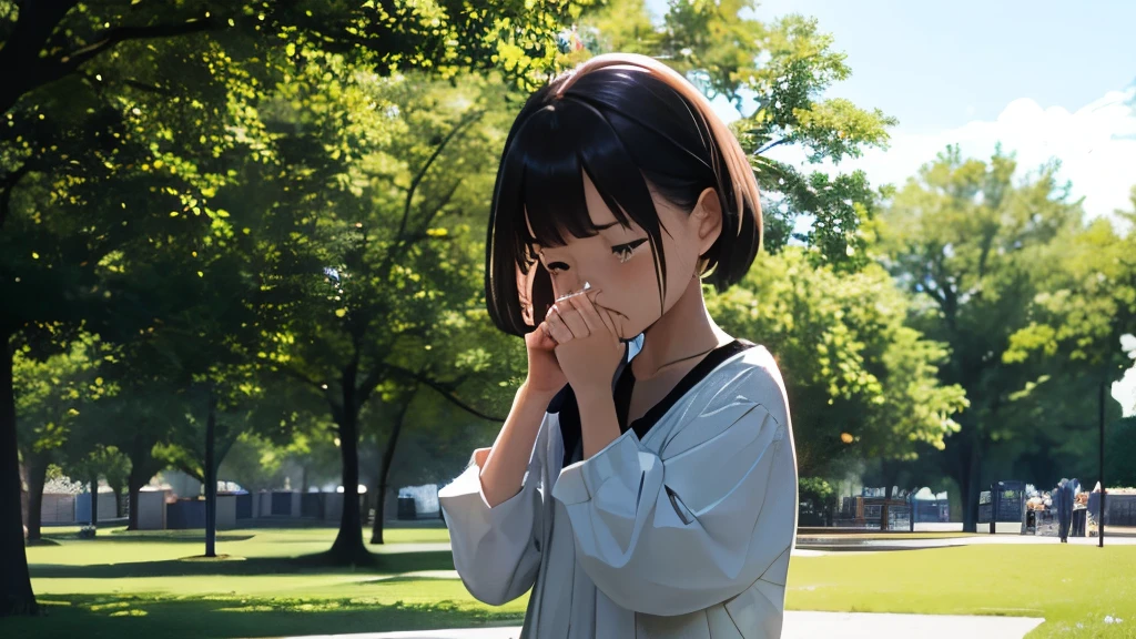 A photo of you when you were little crying in the park