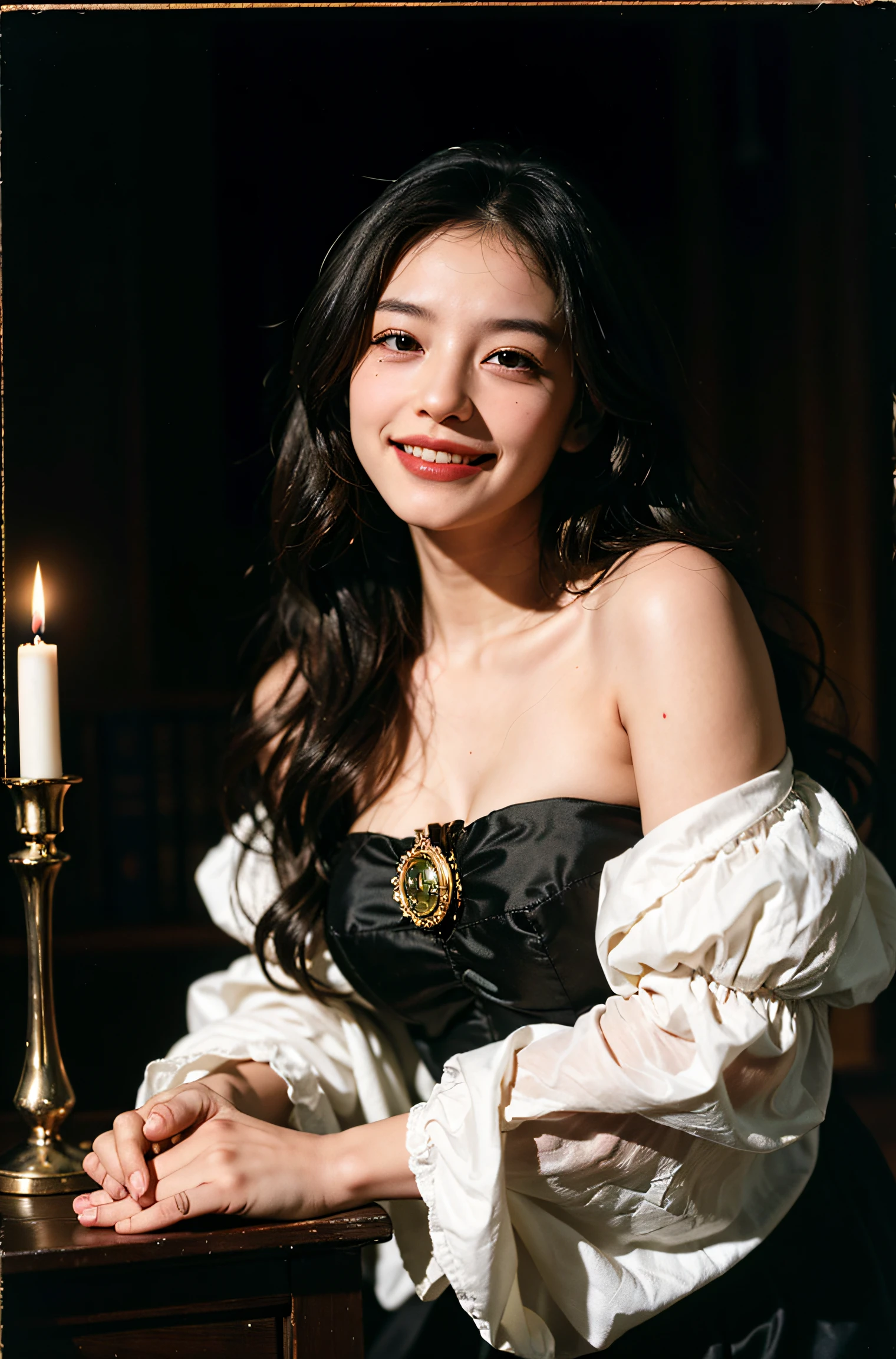 Cute smile.,stained glass window,alchemist,dark antique room,Candle lighting,Books,astronault,rubens style,alchemist,dark antique room,Candle lighting,Books,astronault, dark antique room, Candle lighting, Full body portrait smile, , Sweet and seductive appearance.、Caravaggio's paintings、Chiaroscuro of Caravaggio、Hair disheveled in the wind, Beautiful neckline, Cute smile, Expression of ecstasy,, Cute smile, Expression of ecstasy., full body portrait smile, , Sweet and seductive appearance.、Caravaggio's paintings、Chiaroscuro of Caravaggio、Hair disheveled in the wind, Beautiful neckline, Cute smile, Expression of ecstasy,, Cute smile, Expression of ecstasy.