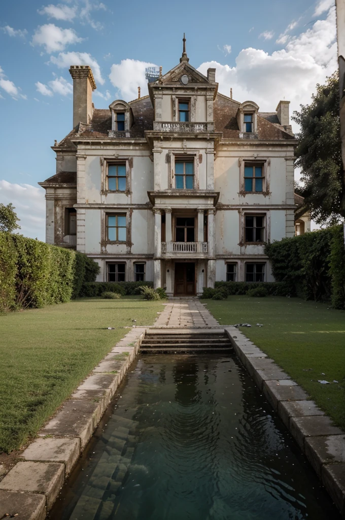 Abandoned mansion by the sea