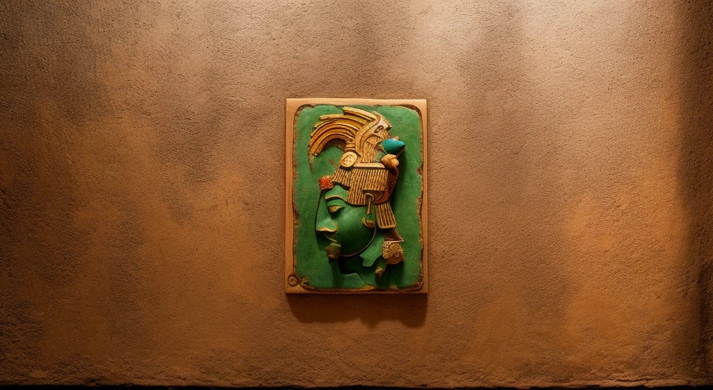 a closeup of a stone plaque of the god pacal with a bird, Estilo Maya, in the art style of quetzecoatl, Dios maya, Maya, Dios maya, Relieve de piedra de forma plana, Retrato estilizado H 704, aliviar real, Maya, Mayan iconography, escultura en relieve, dios guerrero maya