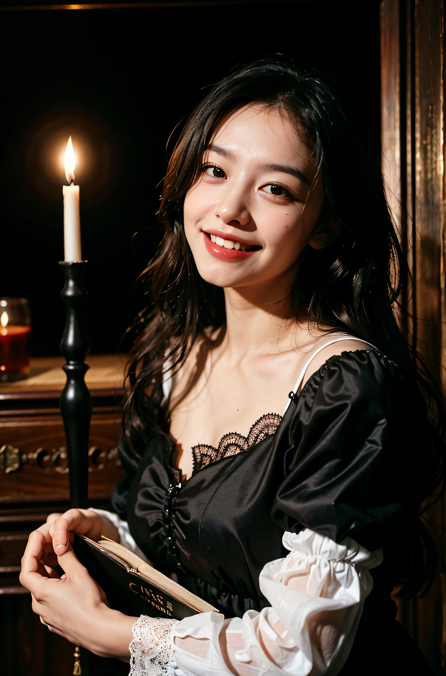 Cute smile.,stained glass window,alchemist,dark antique room,Candle lighting,Books,astronault,rubens style,alchemist,dark antique room,Candle lighting,Books,astronault, dark antique room, Candle lighting, Full body portrait smile, , Sweet and seductive appearance.、Caravaggio's paintings、Chiaroscuro of Caravaggio、Hair disheveled in the wind, Beautiful neckline, Cute smile, Expression of ecstasy,, Cute smile, Expression of ecstasy., full body portrait smile, , Sweet and seductive appearance.、Caravaggio's paintings、Chiaroscuro of Caravaggio、Hair disheveled in the wind, Beautiful neckline, Cute smile, Expression of ecstasy,, Cute smile, Expression of ecstasy.