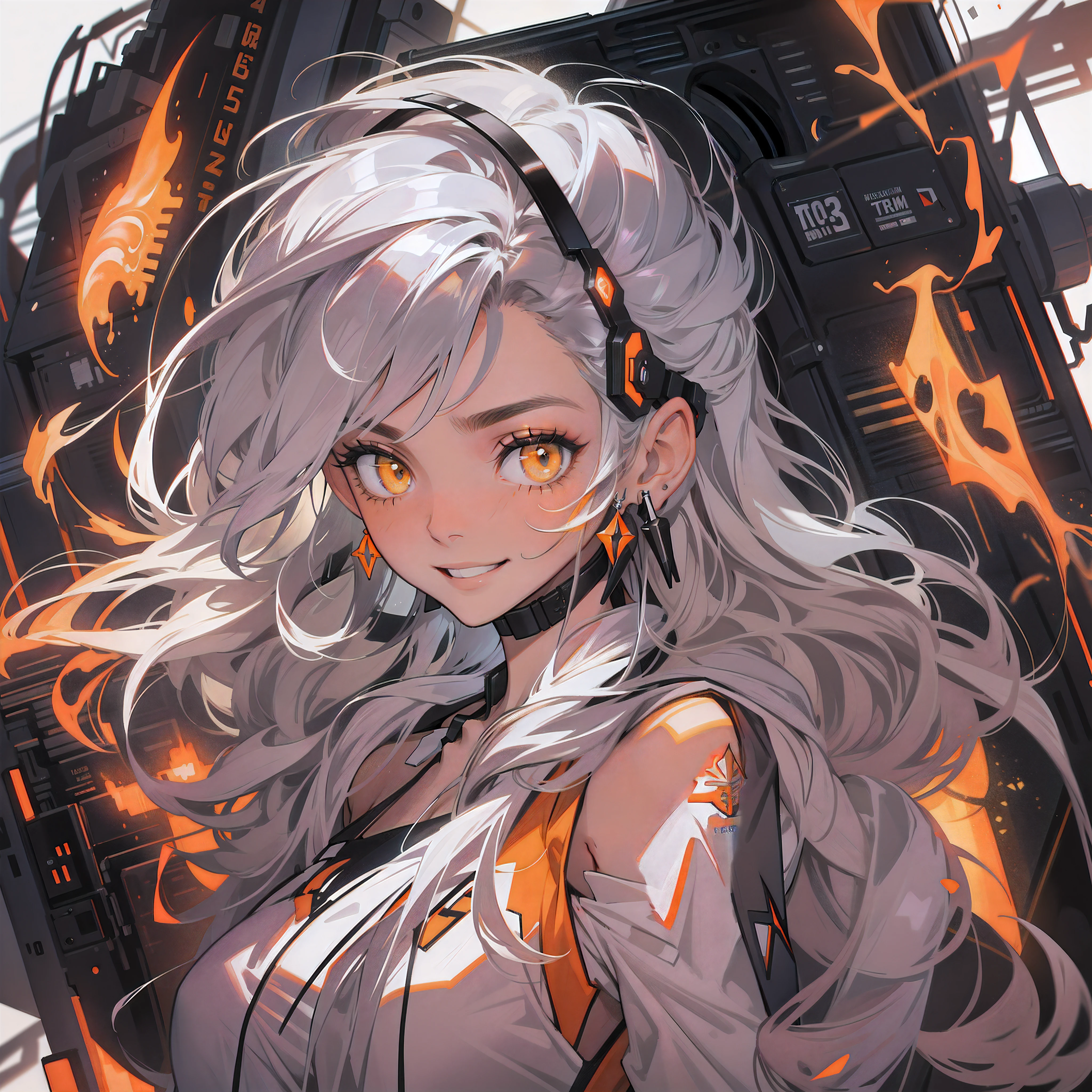 Erase section and fill with flame,fireball burning