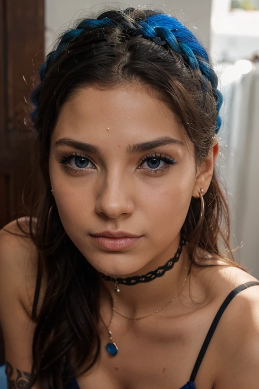 lo mismo pero que tenga los ojos azules y piercing en los ???????