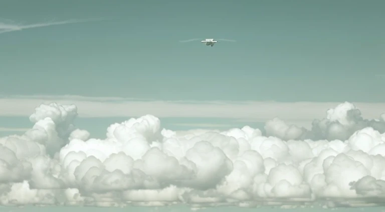 There is a plane flying high in the sky through the clouds, fly over the clouds, Fly in the clouds, Flying above the clouds, In the clouds, on cloud, between clouds, on cloud, Beautiful cloudy atmosphere, Rise to the cloud, Above the clouds, The air is cloudy, volumetric clouds and fog, cloudy atmosphere, view above the clouds, in a cloud