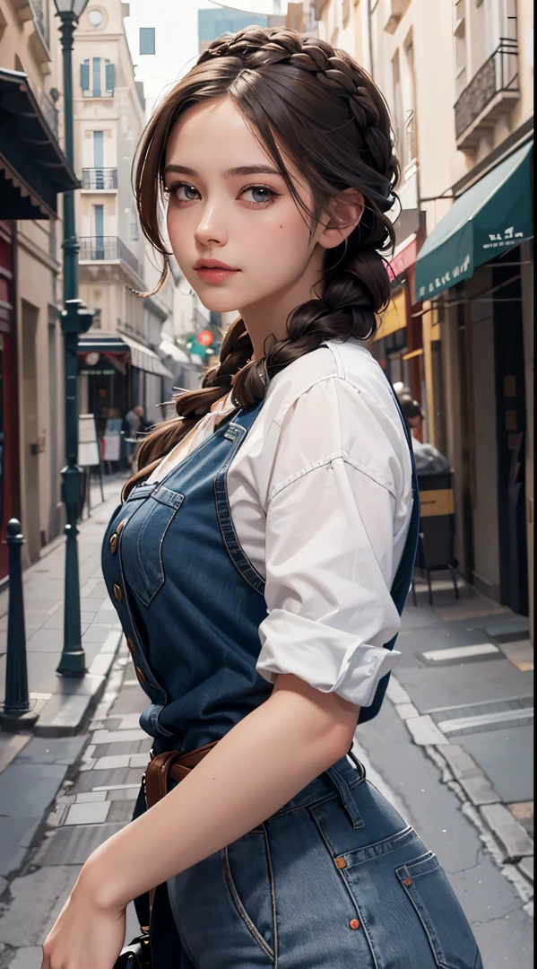 (french braid:1.5), UHD, retina, masterpiece, ccurate, anatomically correct, textured skin, super detail, high details, high quality, best quality, highres, 1080P, HD, 4K, 8k, 16k
