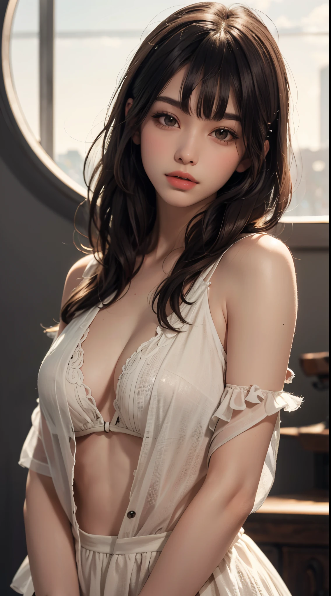 (parted bangs:1.5), UHD, retina, masterpiece, ccurate, anatomically correct, textured skin, super detail, high details, high quality, best quality, highres, 1080P, HD, 4K, 8k, 16k
