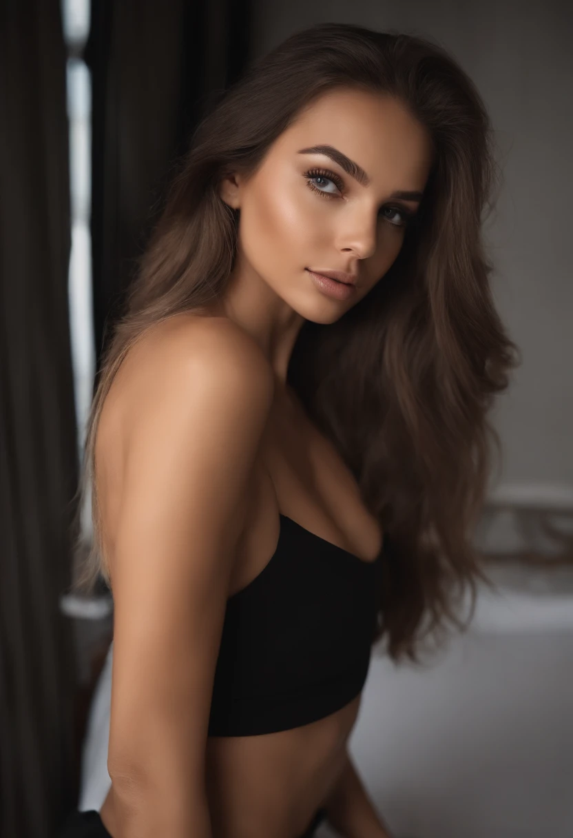 Femme arafed nue, Fille sexy, Portrait dos, Sophie Mudd, cheveux bruns et grands yeux, Selfie d'une jeune femme, Yeux de chambre, Violet Myers, sans maquillage, maquillage naturel, Derière's Watch, Visage avec Artgram, Maquillage subtil, Superbe photo du corps entier, clivage, sitting at table, , gros seins, avec des grosses fesses, portrait de dos, plan sur le cul