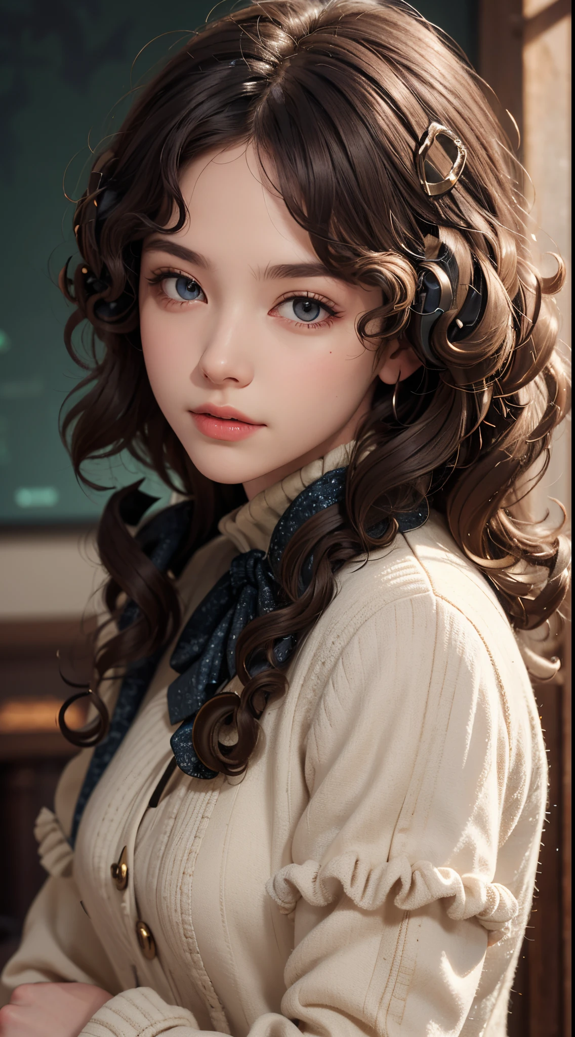 (ringlets:1.5), UHD, retina, masterpiece, ccurate, anatomically correct, textured skin, super detail, high details, high quality, best quality, highres, 1080P, HD, 4K, 8k, 16k