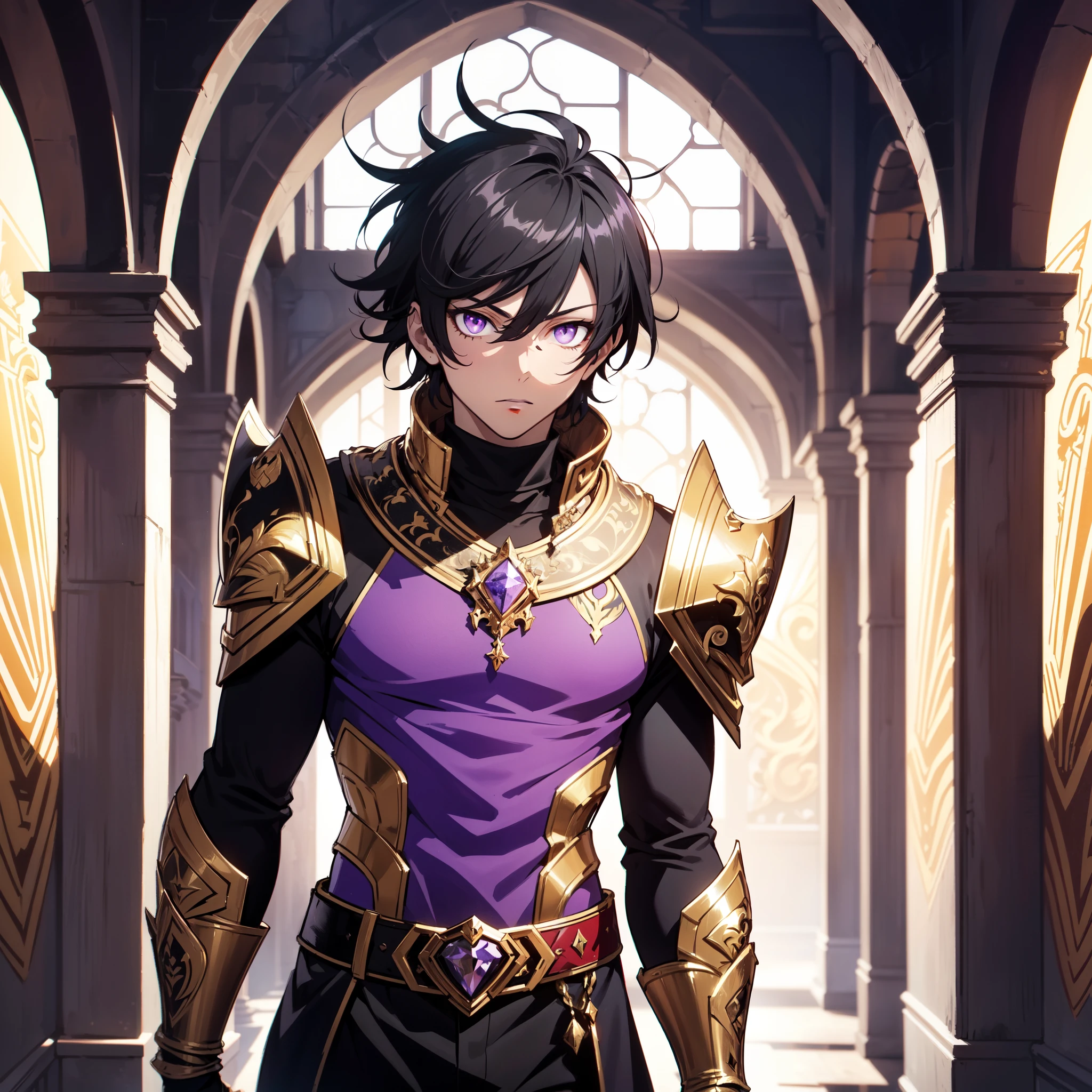 128K Ultra High Definition,
128K Ultra High Quality,
128K Ultra High Resolution,
Best Definition,
Best Quality,
Best Resolution,
Perfectly Detailed,
Perfectly Designed,
Extremely Detailed,
Extremely Designed,
Hyper Detailed,
Hyper Definition,
Hyper Quality,
Hyper Resolution,
Masterpiece,
(((Anime))),
Body Shot,
(((Boy))),
Handsome,
Muscular Body,
(((Black Mid Hair))),
(((Purple Eyes))),
(((Hyper Detailed & Perfectly Designed With Ultra High Quality Red Warlord Armor))),
(((Inside Of Medieval Royal Palace Background Scenery))),