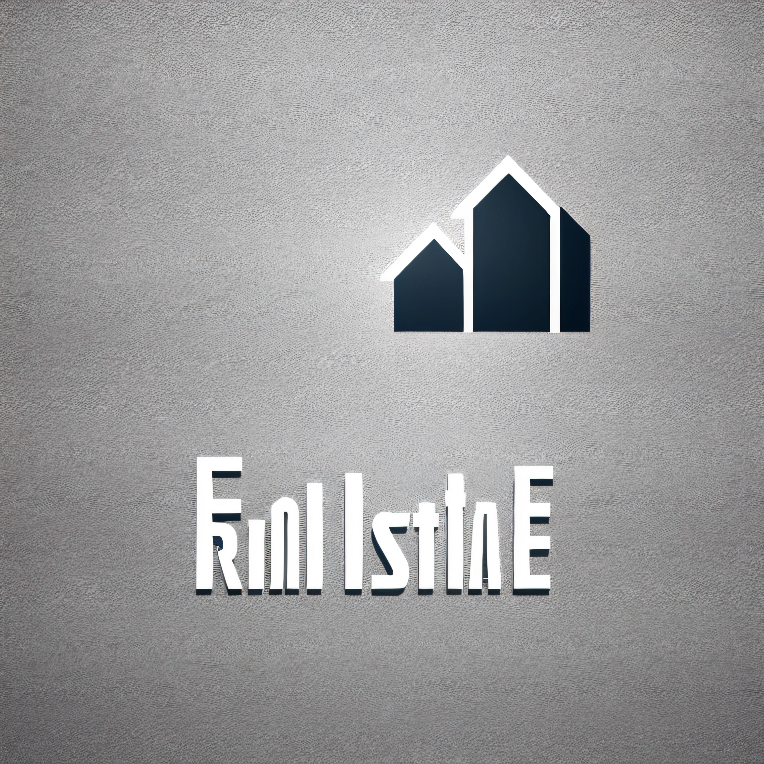 vectorized logo of Real Estate, minimal design