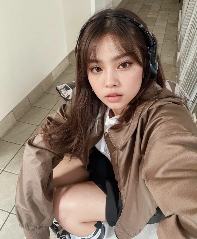Araffe mulher, master part, extremely high quality, (foco sozinho), (rosto perfeito:1.1), (High detail:1.1),Dramatic, 1 cara, (pale skin), longos cabelos ruivos, jennie Blackpink