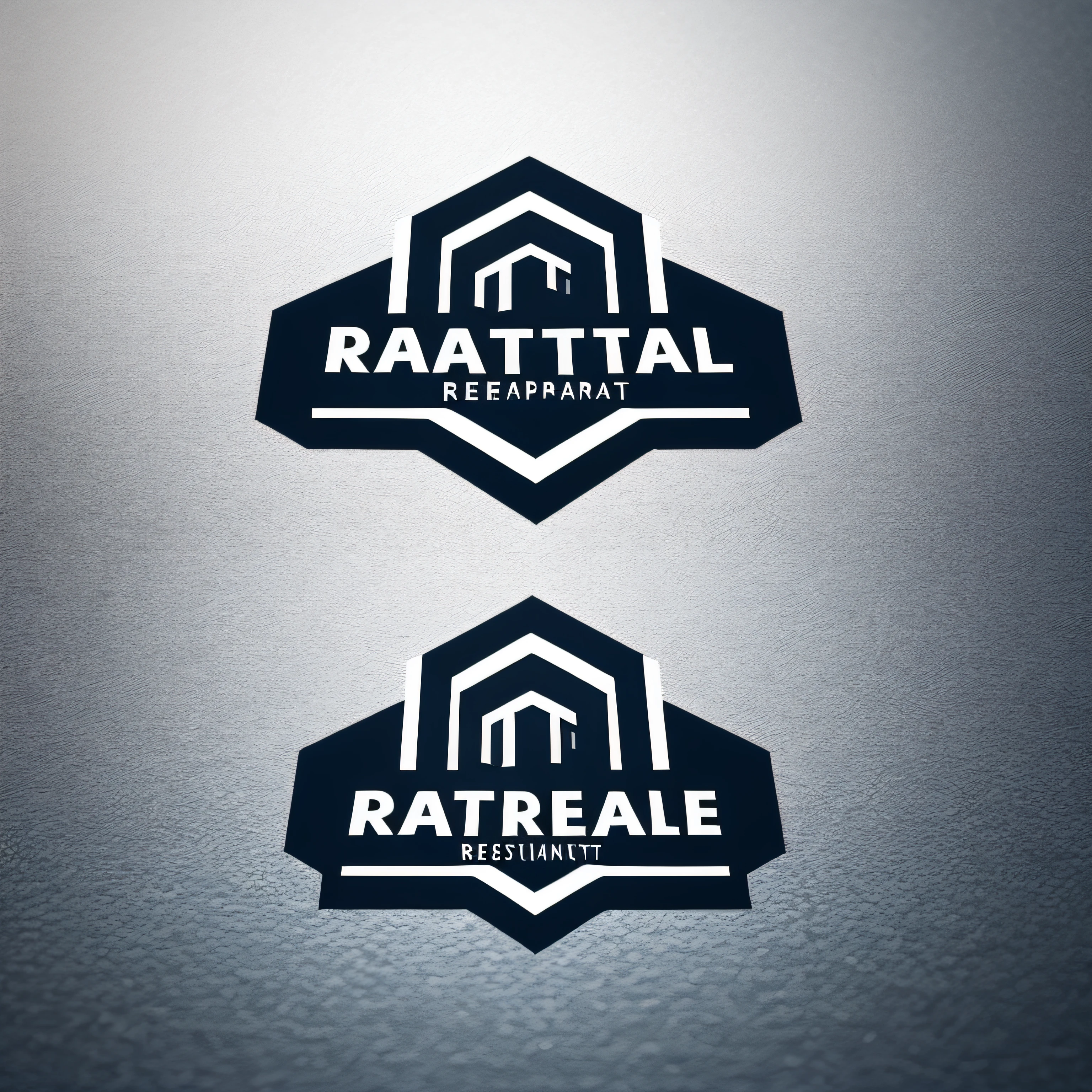 vectorized logo of real estate, company logo, company design