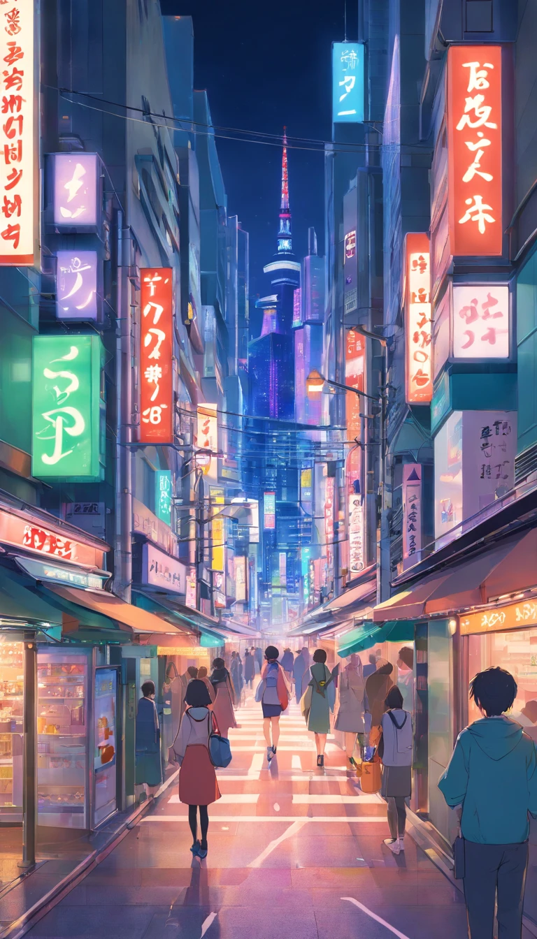 Shibuya, Japan,the night,城市,Buildings,neon,Busy,Heavy traffic