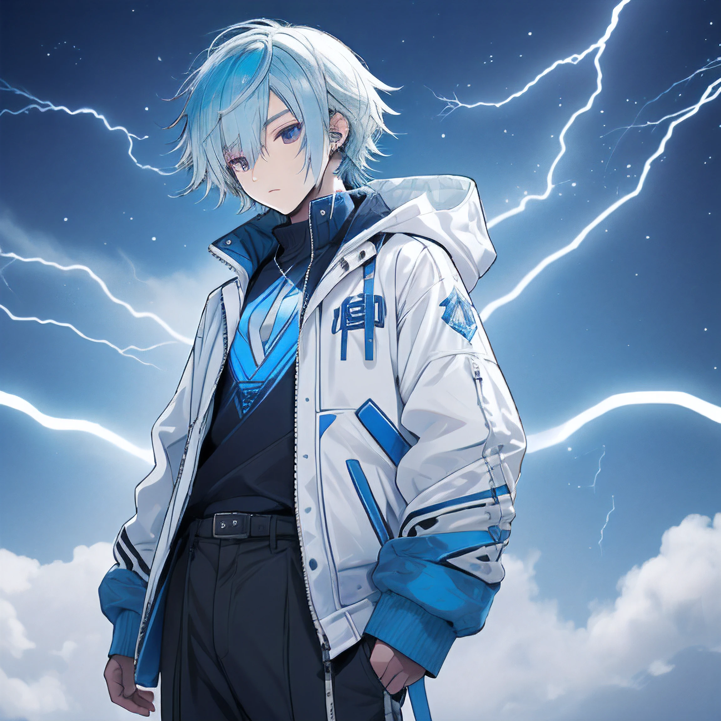 Blue anime jacket sale