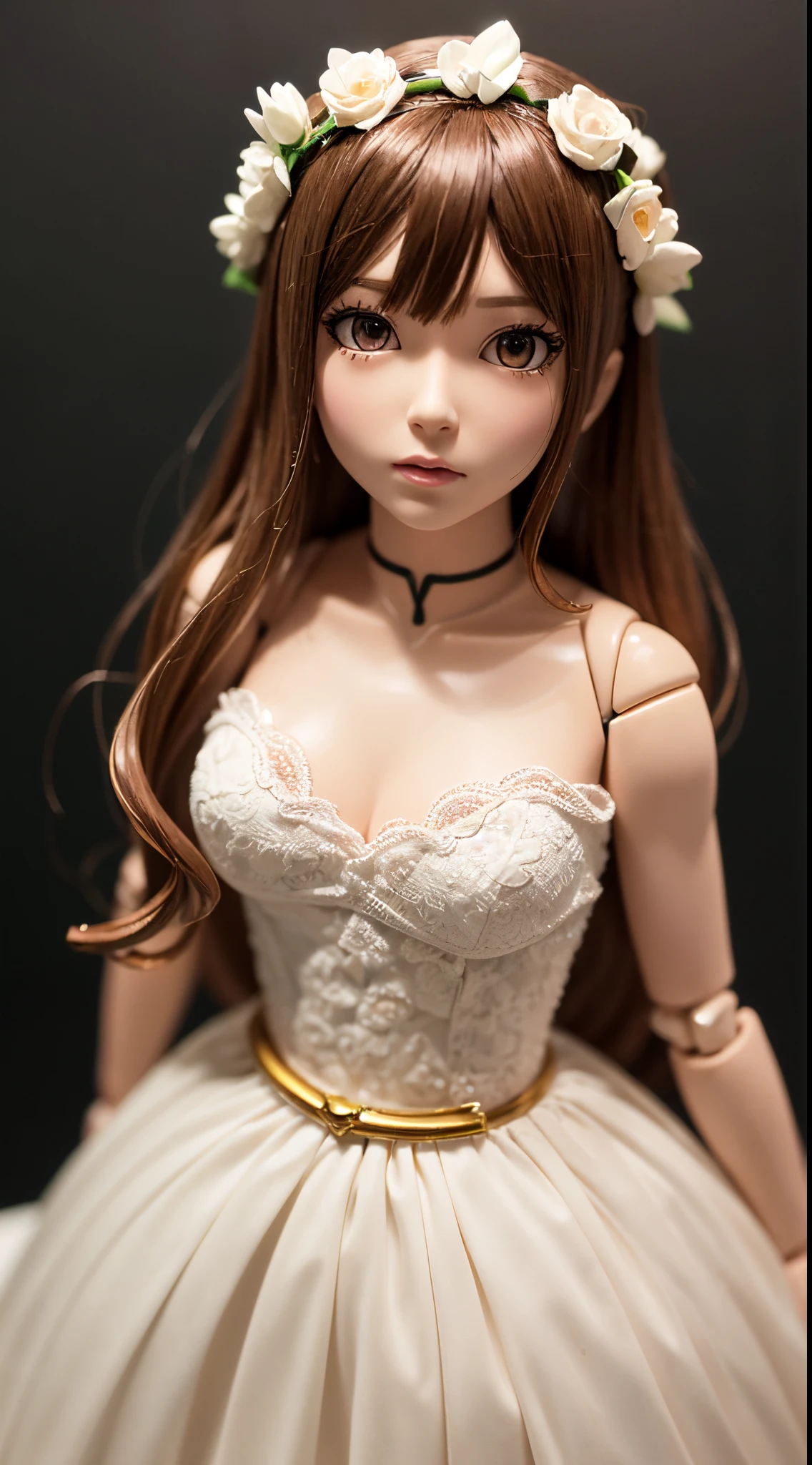 (SFW:2), photorealistic, realistic photo, 8k, ((highest quality)), ((masterpiece)), (extremely detailed), kukolnydom, doll, (mature woman, 18yo, 18 years old:1.6), solo, ((cowboy shot, dynamic pose)), (skinny, slender, slim, parted lips), green eyes, brown hair, (looking at another, gradient eyes, shining eyes, detailed eyes, detailed face:1.3), princess dress, tiara, castle