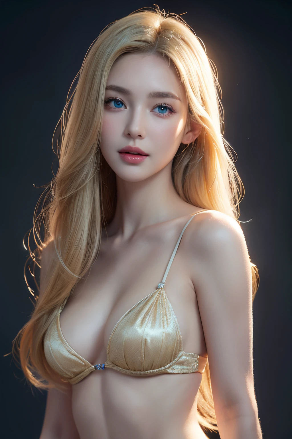 40s beauty, elf beauty, large bust, slender figure, slitted blue eyes, semi-long blonde hair, gently smiling, face shot, ultra realistic, al capture, high detail, high resolution 16K human skin close-up Skin texture must be natural, pores detailed enough to be finely identified. Mix4, 20d, SOLO, full body, look-at viewer, (8K, RAW capture, finest 1), (Real Photo 2), (Real Photo Realistic: 1.37), professional lighting, photon mapping, radiosity, physics-based rendering.