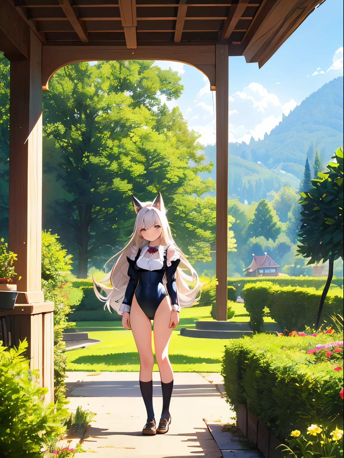 (masterpiece, best quality), 1girl, (solo), looking at viewer, village, forest,manta ray,tundra,dolphin, HaremFantasy-Monica,