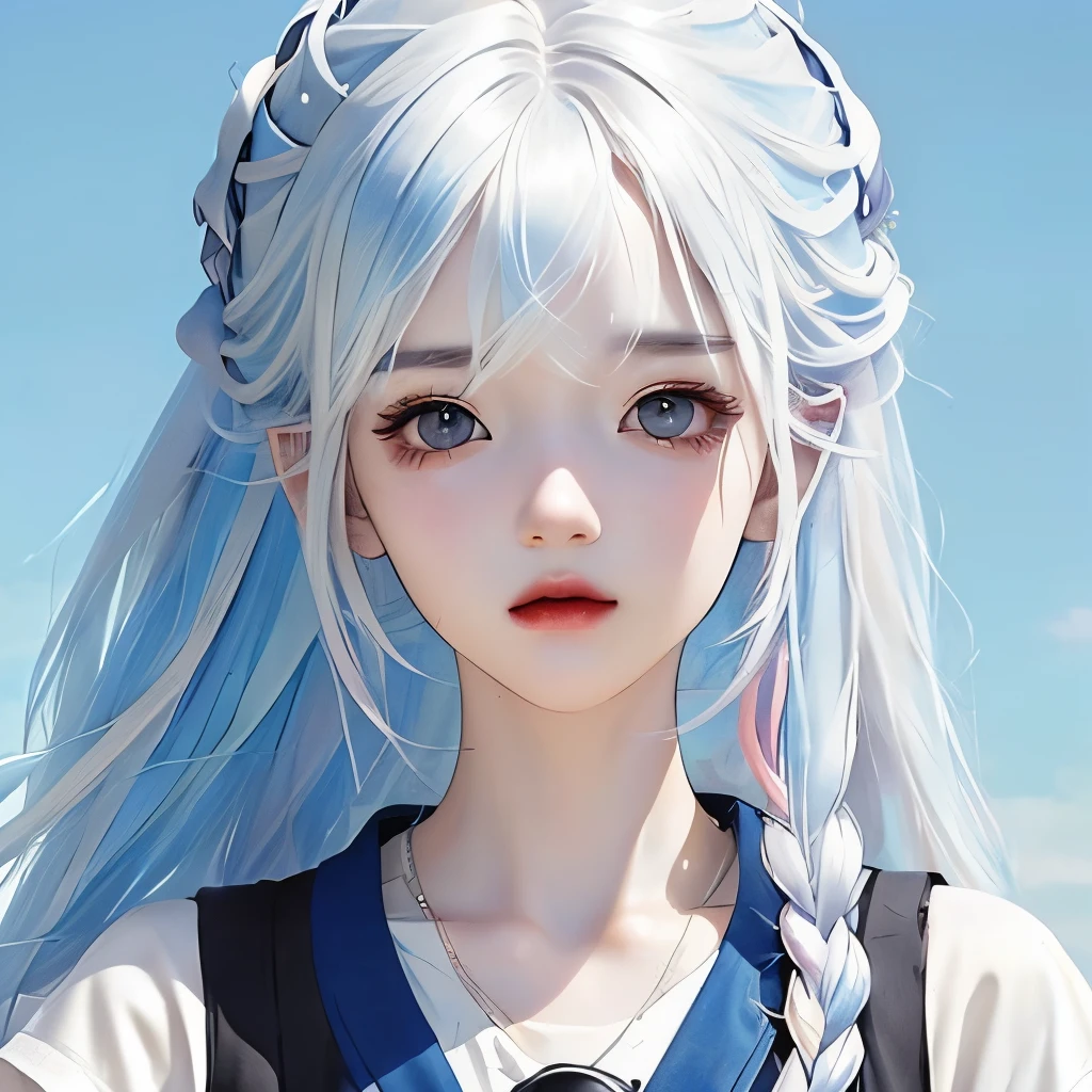 ishizuka,
(masterpiece, best quality),1girl , white hair