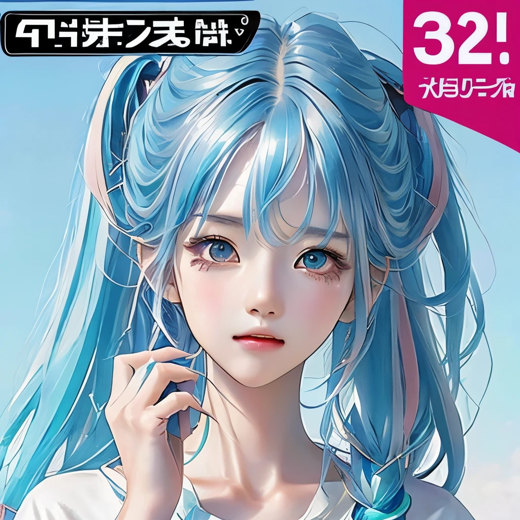 ishizuka, (tmasterpiece, Best quality at best),1个Giant Breast Girl, Double ponytail curls,Green hairstyle