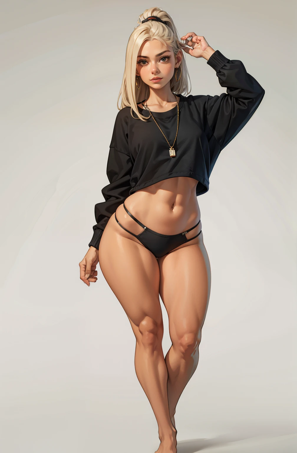 black sweatshirt