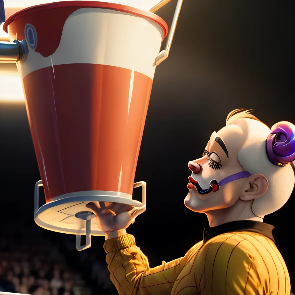 Circus baby from five nights at Freddy’s dunking on Shaquille O’Neal