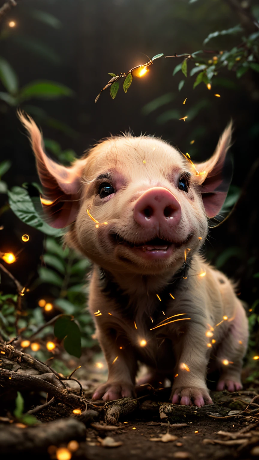 真实感, Realism, pig, , trunk, tmasterpiece, Brad Jongsan walks in the jungle (Night of the Fireflies), (higly detailed: 1 1), rough face, natural skin, hiquality, NSFW, pretty eyes, (Detailed face and eyes), (s face: 1 2), tumult, Complementary, real-photo, ......PSD, Lightweight Film Photography, sharp-focus, contrast lighting, Detail Skin, high resolution 8k, Crazy detailing, Realistic, professional photo of a, 8K UHD, dslr, soft light, hiquality, film grains, Fujifilm XT3
