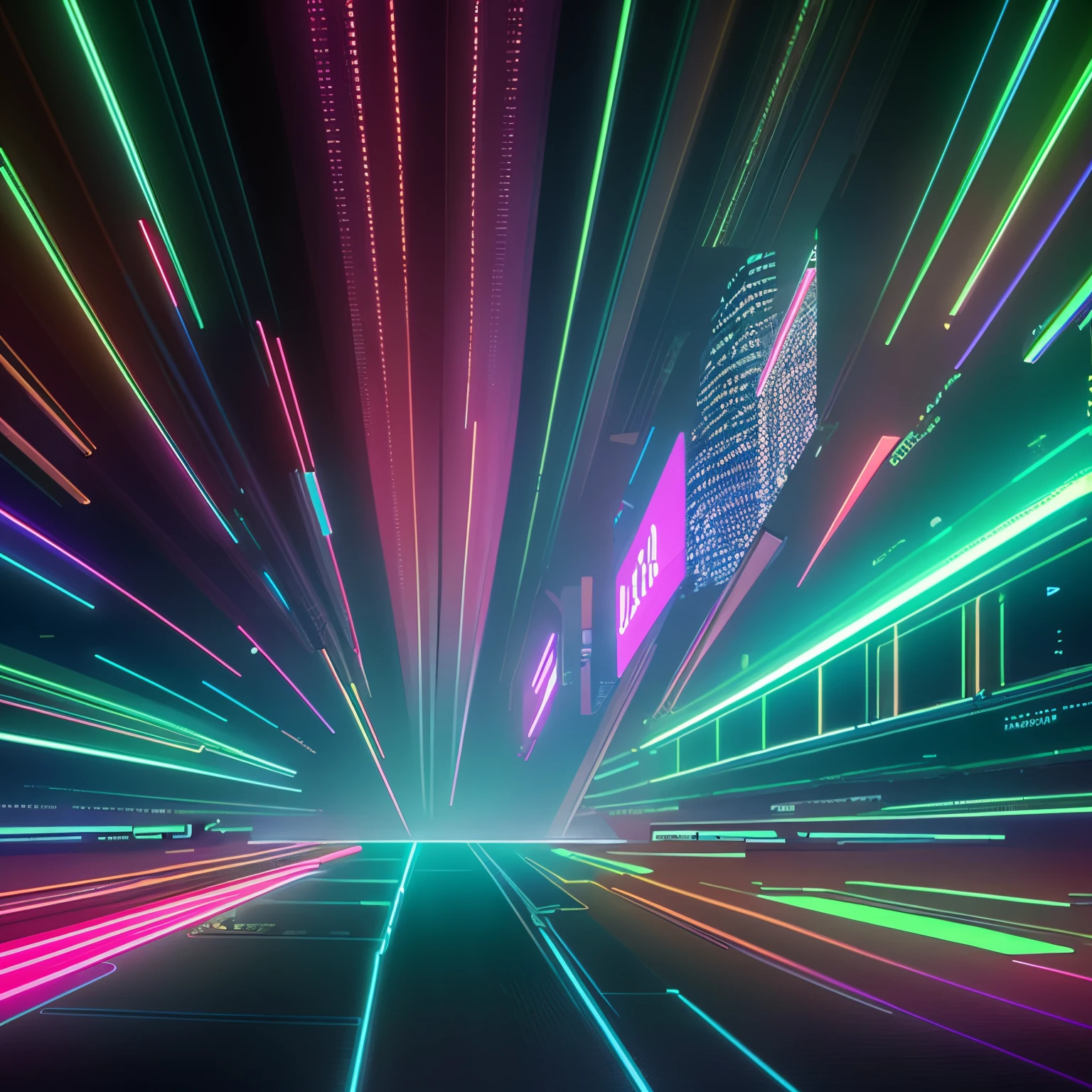 neon lines background with a laptop on the floor, neon background lighting, neon lights in background, illuminated neon lines, background with neon lighting, neon lights in the background, neon background, neon glowing lines, neon volumetric lights, neon lines, glowing neon lights, futuristic neon, neon dark lighting, dramatic neon lighting, violet and aqua neon lights, bright neon lights