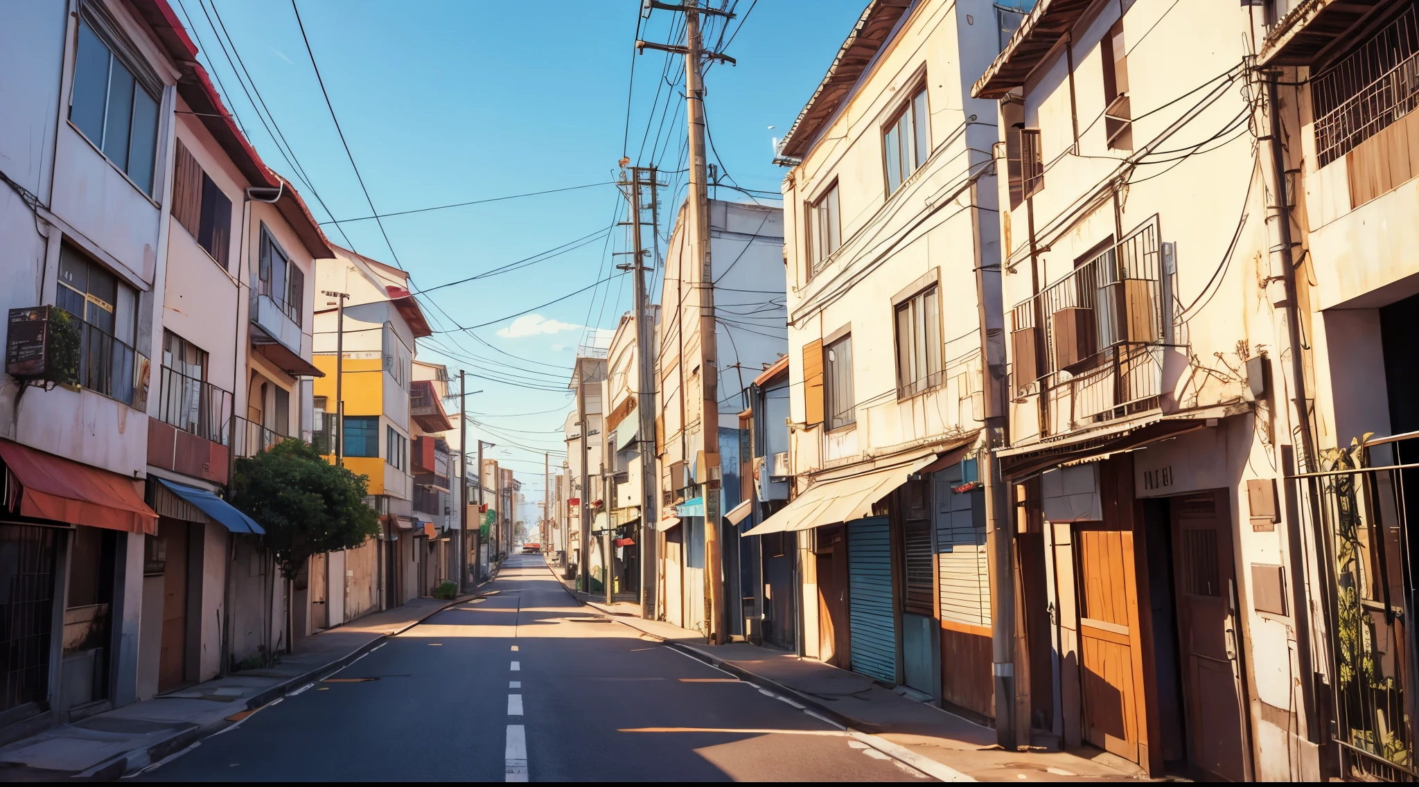 ouvindo musica numa sob o caos da cidade, estilo lofi