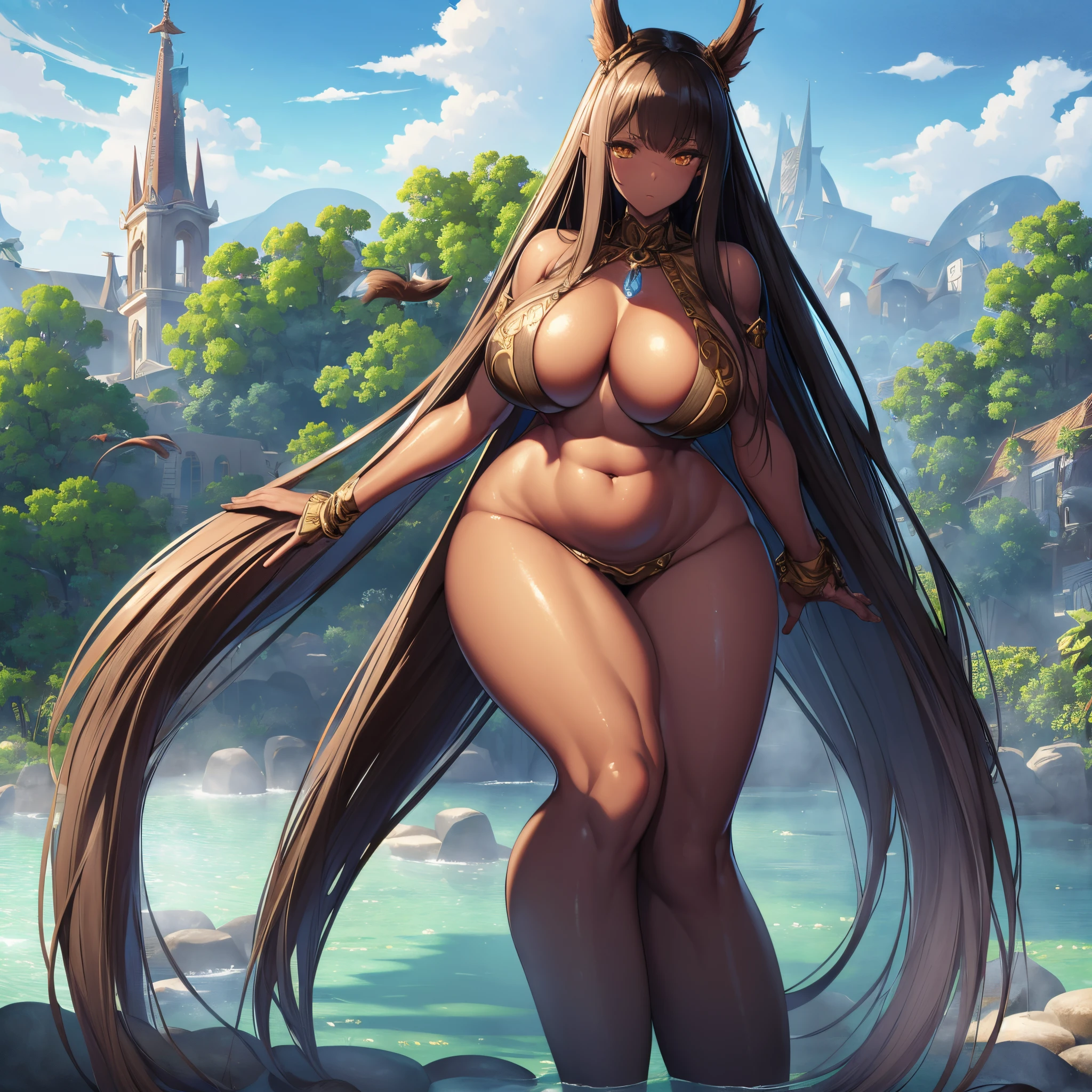 Monster Girl, Behimos, femele, Giant body shape, Great power, dark-brown skin, rough muscles, hard cuticle, High defense, Strong limbs, Stout tail, warriors, with wisdom, There are feelings, maternal tenderness, legendary, self-sacrifice, Aegis, UHD, high quality, highres, 16k