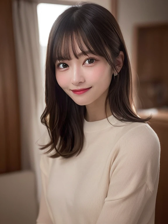 top-quality, realisitic, 8K, 独奏, a smile, ​masterpiece, 1girl in,depth of fields, profetional lighting, hight resolution,cute little,femele, full bodyesbian, ​masterpiece:1.2, portlate:0.6,s lips, mole,