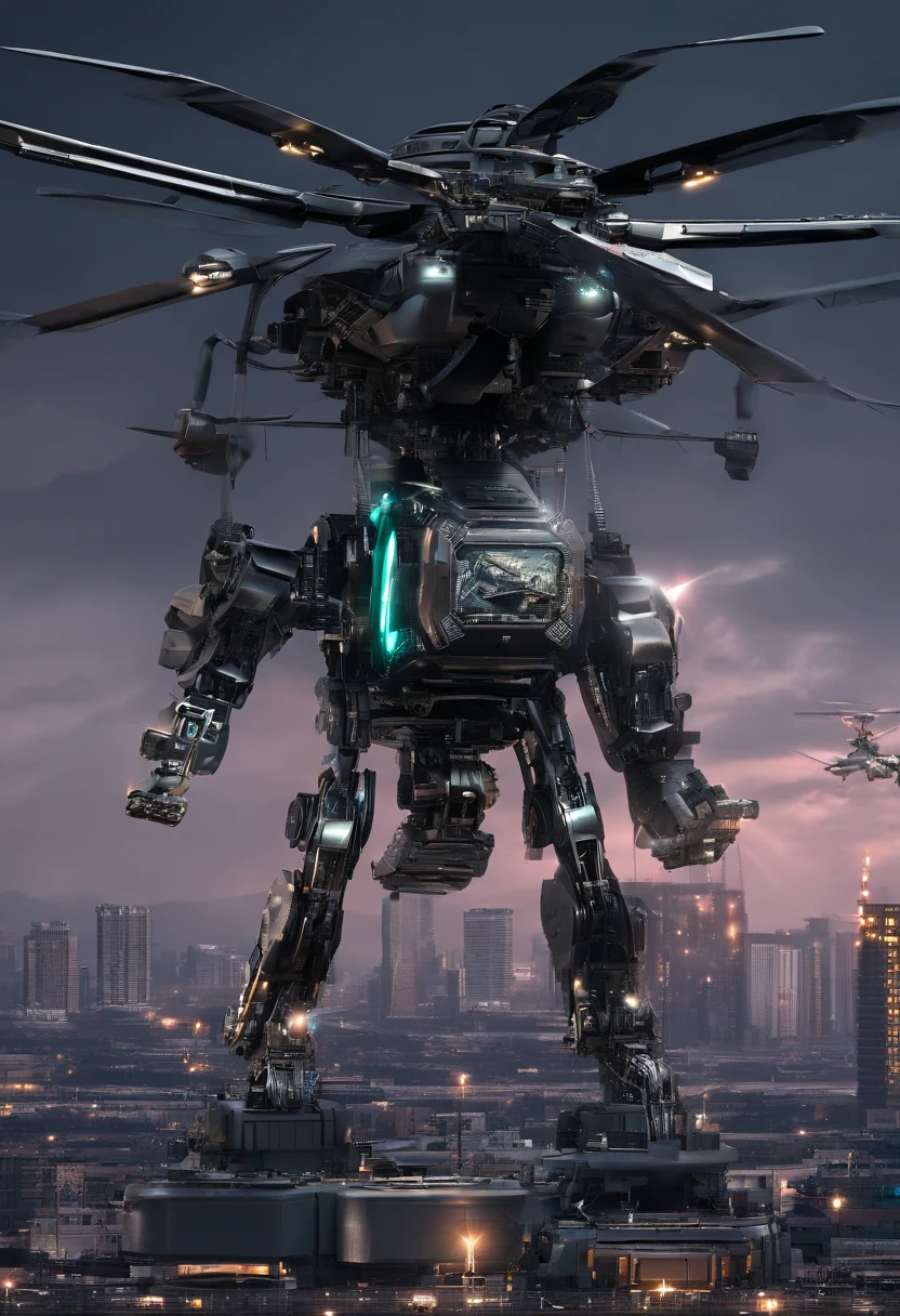 agent smith in an apache attack helecopter angy