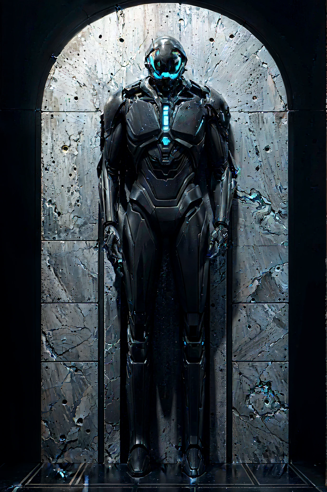 01_Black light, the interior of an epic alien ship, the atmosphere of the movie “Alien”. Bionic forms cover the walls in bas-relief, black artificial material, stone-plastic, and bionics. Sanded, polished, smooth, bas-relief, bionics, cyber-punk. Elements of alien bodies, and the anatomy of alien creatures, adorn the relic bas-reliefs of an alien ship. Black light penetrates forms from the inside. The whole picture embodies the black theme, black glow, antimatter, space - as a symbol of black infinity.
02_Highest quality. Masterpiece. Cinematic image. 3D visualization. Scene recreated by Unreal Engine. The highest quality, details, textures, materials, and, clear shapes (smooth synthetic material, artificial stone, plastic, metal). Black glow from the depths of forms, an alien ship, an alien civilization, alien worlds. Frontal view from the camera, perspective, with watery ceilings, a deep grotto, membrane floor, and fantastic bas-reliefs on the walls (bionics, anatomy, entomological life forms depicted on bizarre bas-reliefs). Black glow is the basis of the whole picture.
03_ Interior lighting, deep shadows, illuminated black bas-relief, bionic geometry, and secret symbolism decorate the walls. High vaulted walls, an alien ship - a highly developed civilization. Warm bright - contrasting light, light cold shadows, clear image of details, texture, decor (high image quality), (Clear high-quality render), (unreal engine), SD quality, 8K. Lucas Arts, cyberpunk, S.R. Giger "Alien".