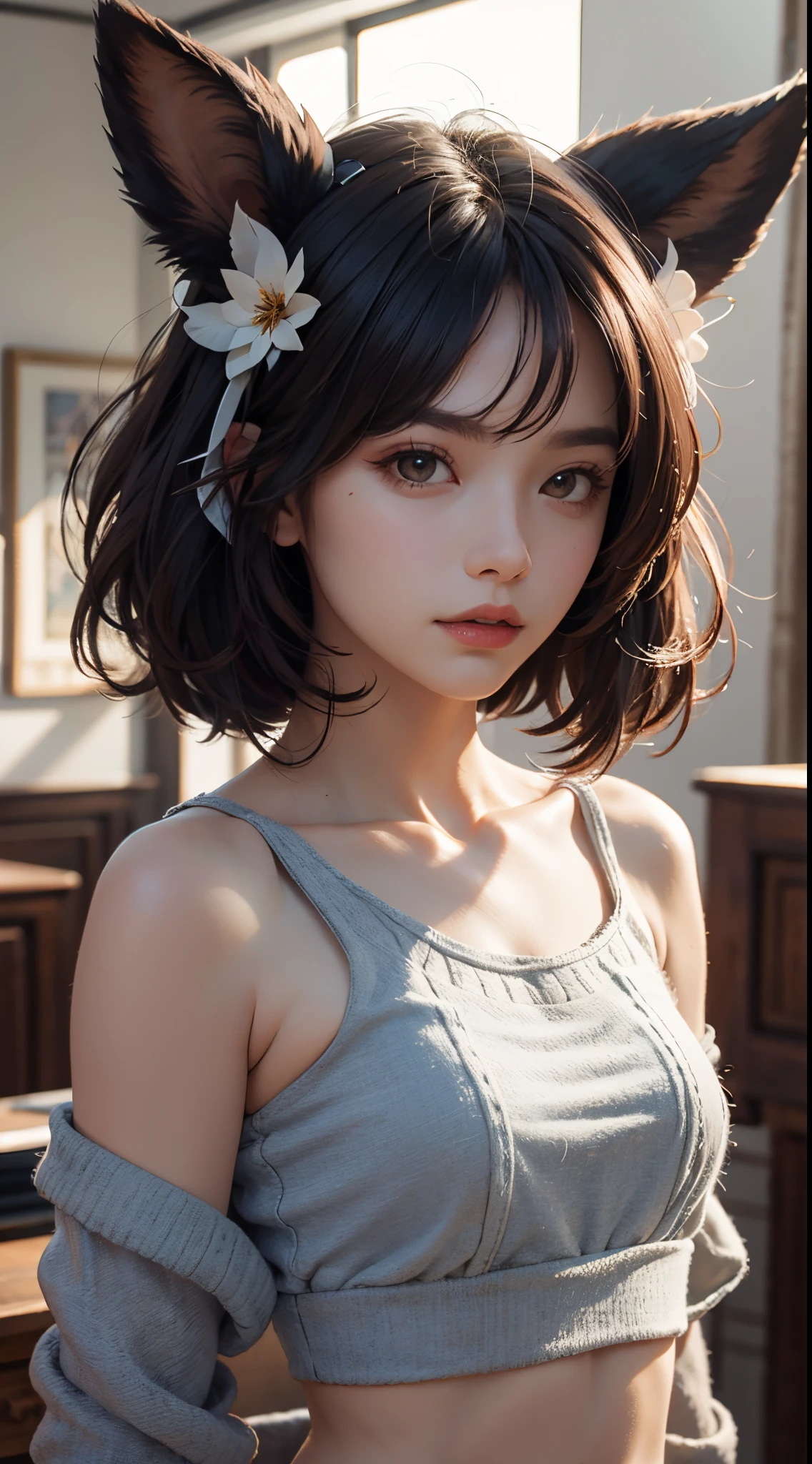 sheep ears, UHD, retina, masterpiece, ccurate, anatomically correct, textured skin, super detail, high details, high quality, best quality, highres, 1080P, HD, 4K, 8k, 16k