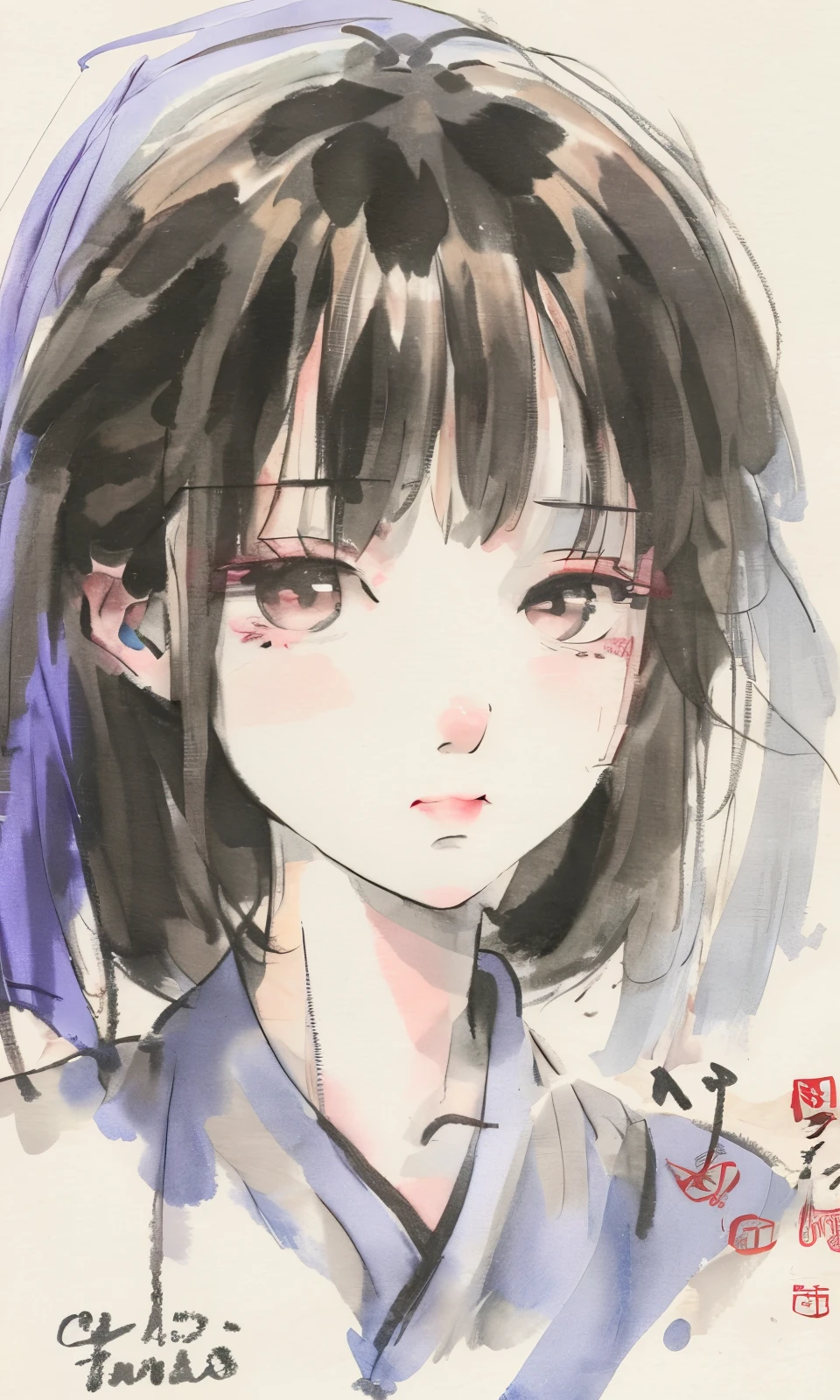 Tujia,cry to marry,aquarelle,photorealestic